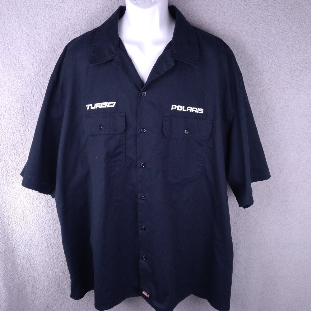 Polaris Turbo Dickies Shop Shirt Men’s 3XL Work Button-Up Short Sleeve RZR